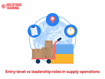 Entry-level vs leadership roles in supply operations