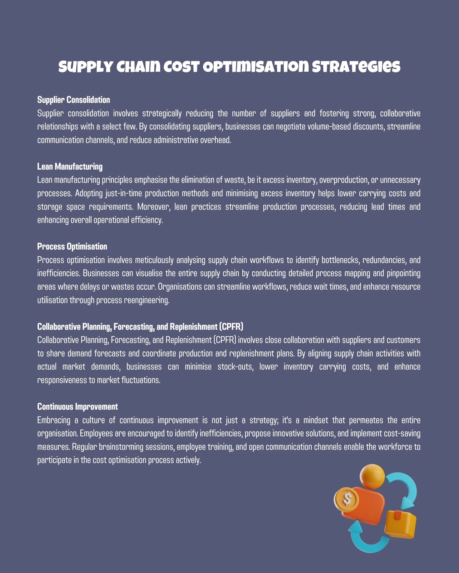 Supply Chain Cost Optimisation Strategies