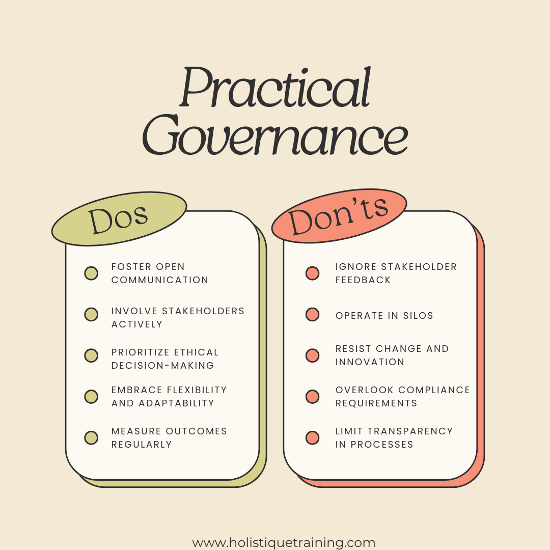 Dos & Don'ts in practical governance